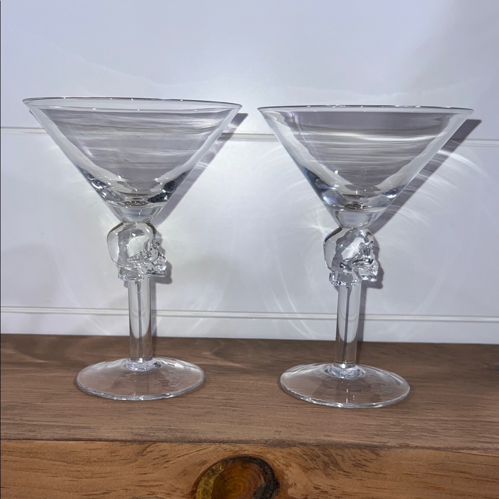 NWOT - Crystal Head Vodka Skull Martini Glasses by Dan Aykroyd - Collectors Item - Picture 9 of 9